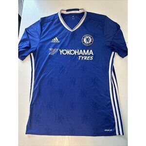 Chelsea Football Club 2016 - 2017 Home Football Shirt Jersey Adidas Sz L, Blue